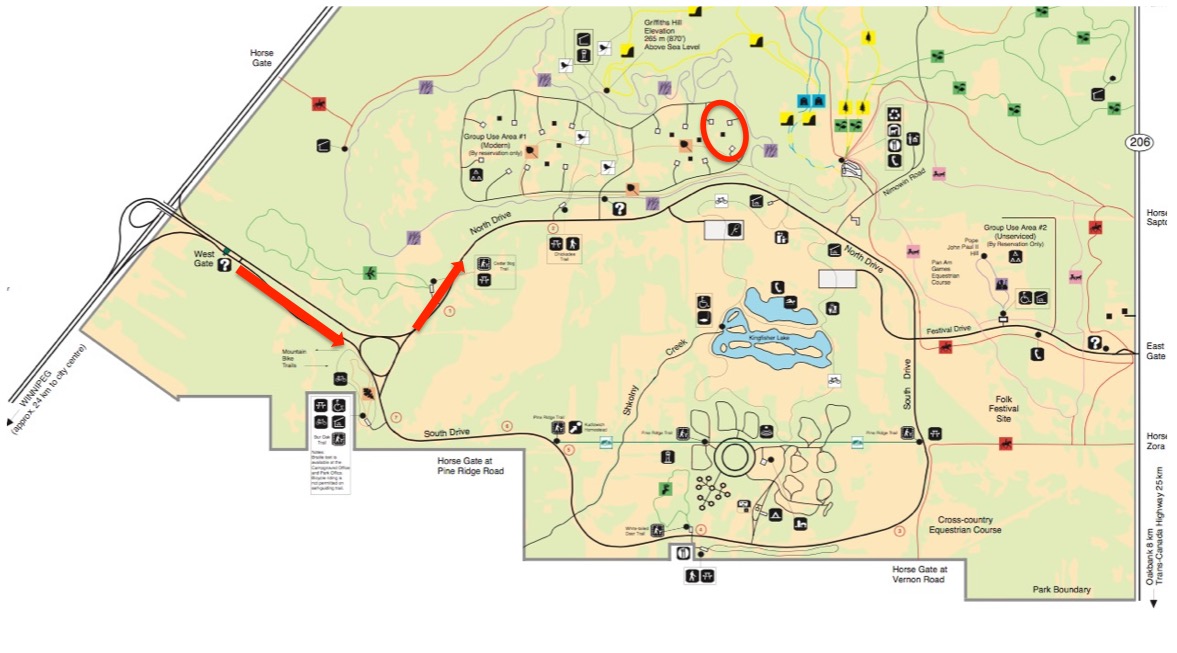 Bird's Hill Park Map