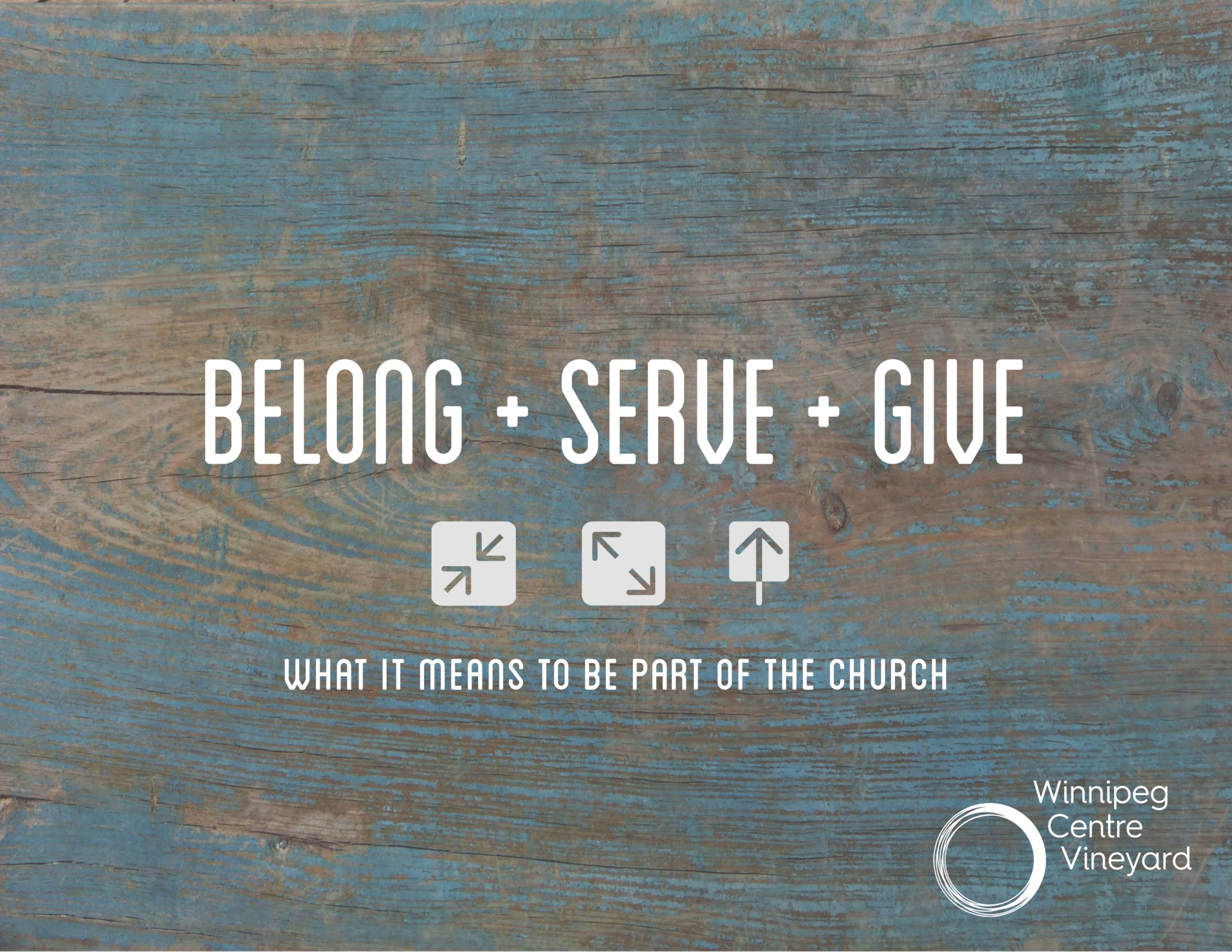 Belong, Serve, Give ~ Belonging